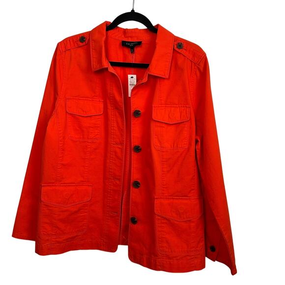NWT Talbots Montauk Twill Jacket Size XL Petite Safari Utility Preppy Structured - Picture 13 of 13